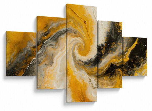 Obraz - Abstrakcja spiralna (125x70 cm)