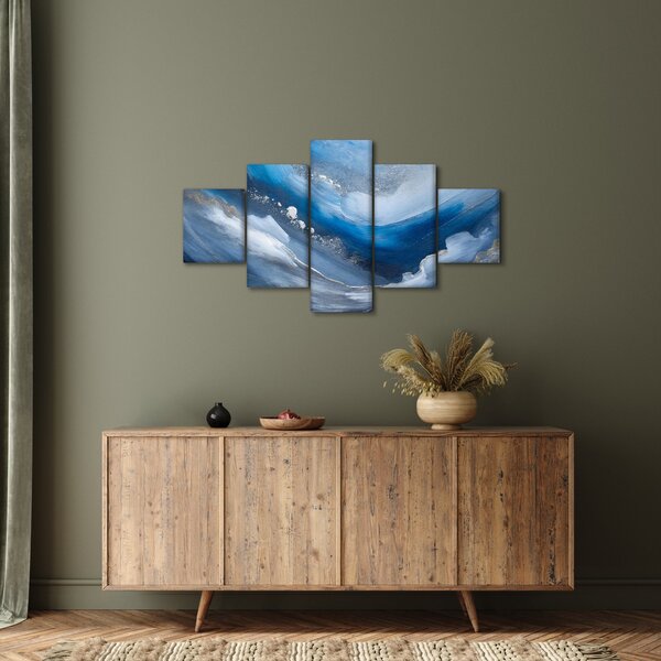 Obraz - Abstrakcja oceanu (125x70 cm)