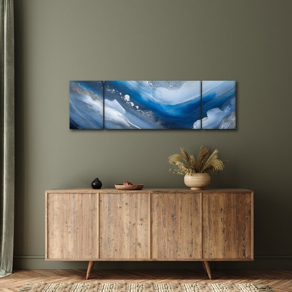 Obraz - Abstrakcja oceanu (170x50 cm)