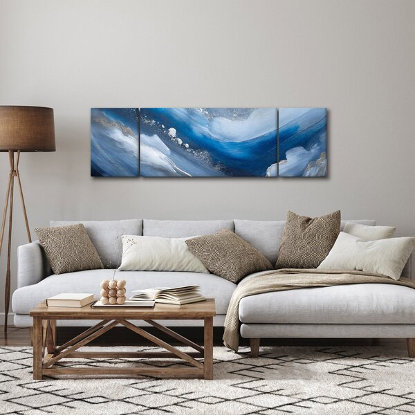 Obraz - Abstrakcja oceanu (170x50 cm)
