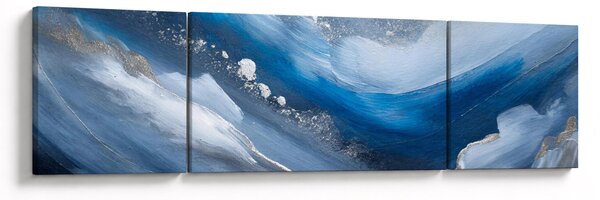 Obraz - Abstrakcja oceanu (170x50 cm)
