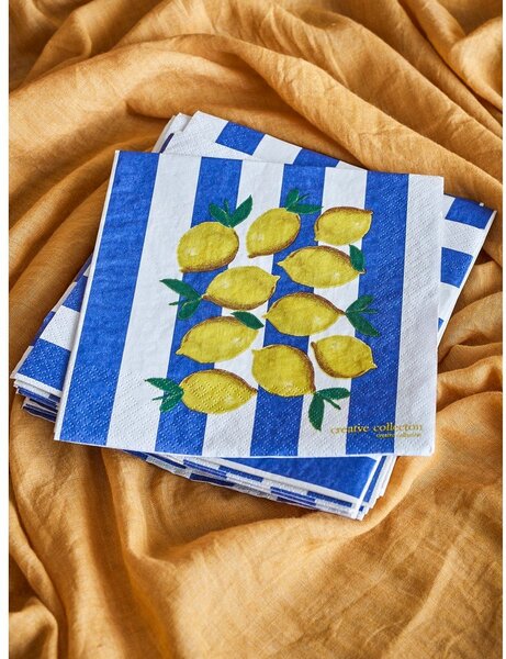 Papierowe serwetki zestaw 20 szt. 33x33 cm Limone – Bloomingville