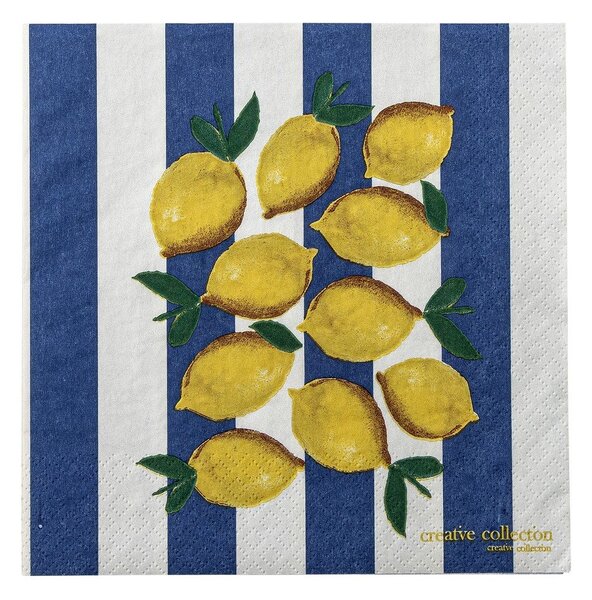 Papierowe serwetki zestaw 20 szt. 33x33 cm Limone – Bloomingville