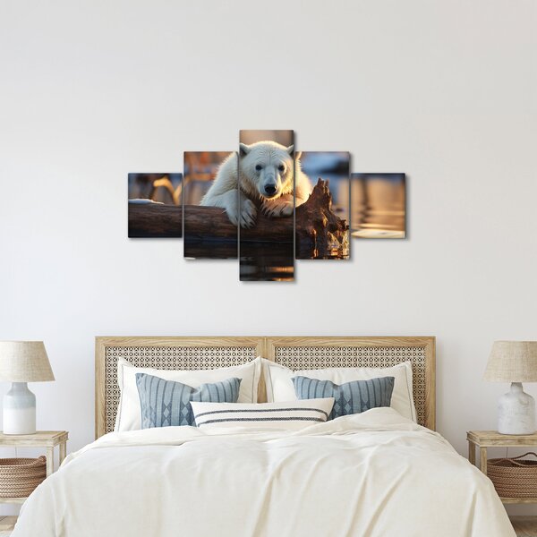 Obraz - Niedźwiedź polarny (125x70 cm)