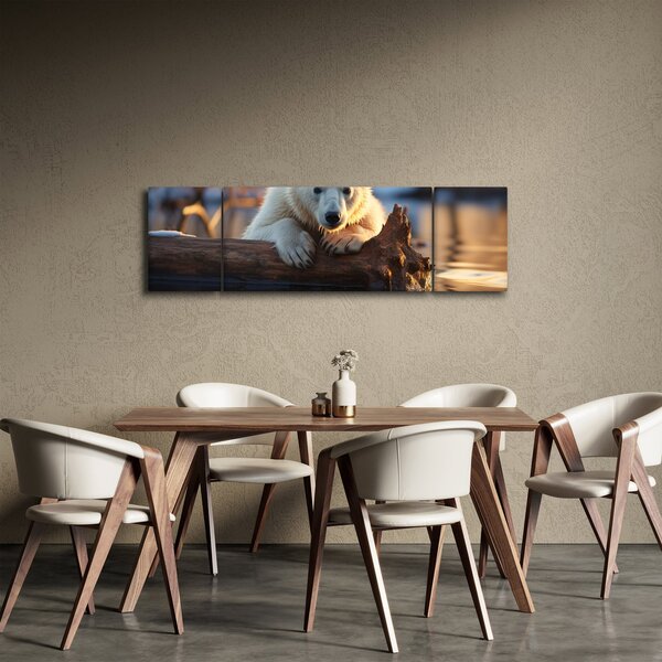 Obraz - Niedźwiedź polarny (170x50 cm)