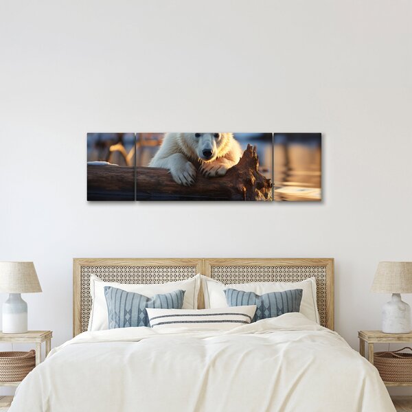 Obraz - Niedźwiedź polarny (170x50 cm)