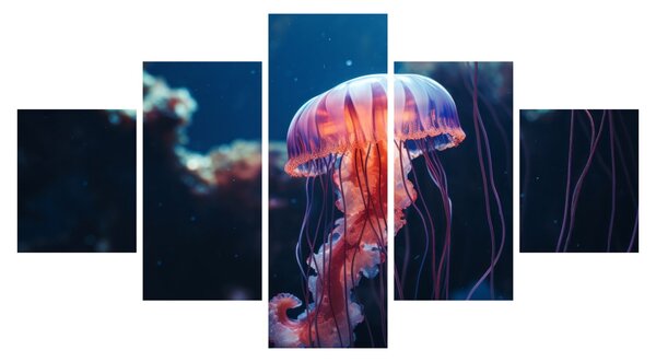 Obraz - Meduza (125x70 cm)