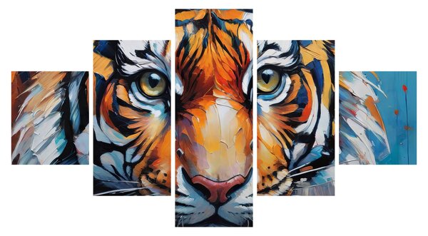 Obraz - Widok tygrysa, obraz (125x70 cm)