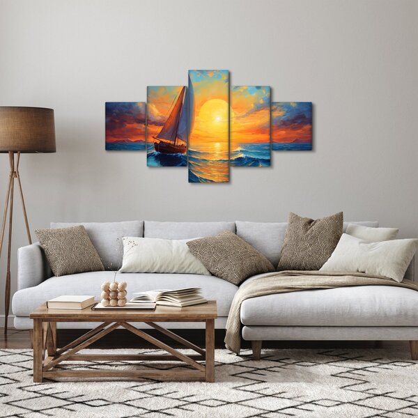 Obraz - Żaglówki (125x70 cm)