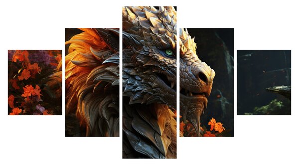 Obraz - Smok (125x70 cm)