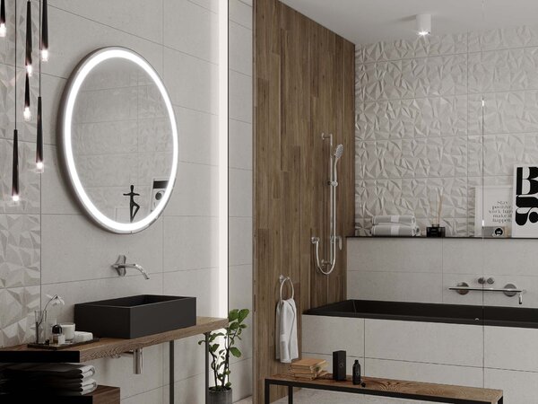 Okrągłe LED lustro do łazienki z oświetleniem C1 premium