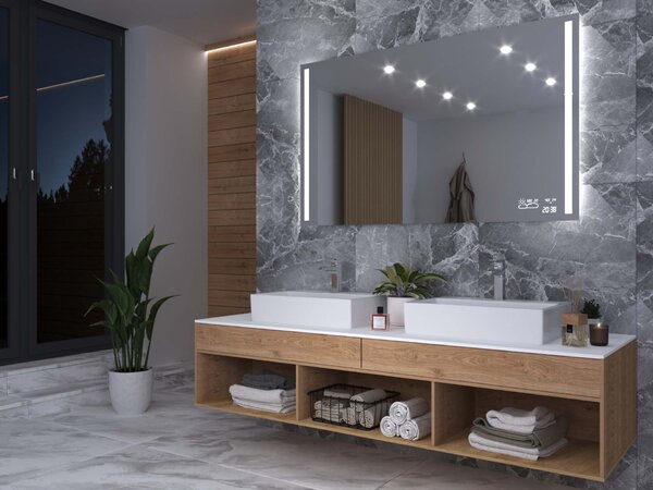 LED lustro do łazienki z oświetleniem M4