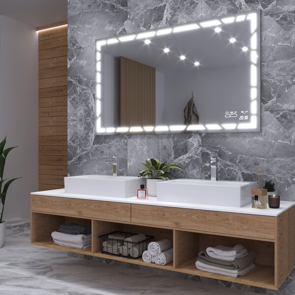 LED lustro do łazienki z oświetleniem M21 premium