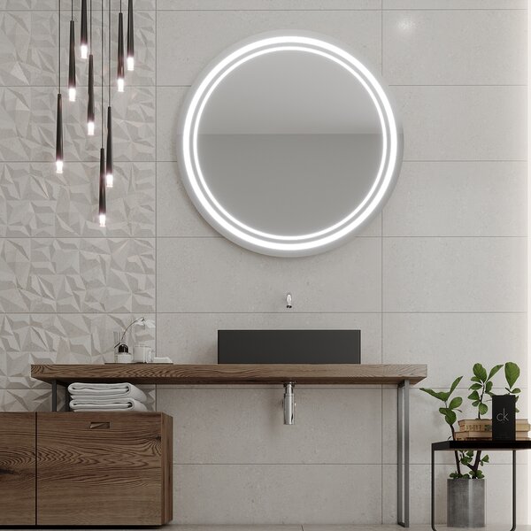 Okrągłe LED lustro do łazienki z oświetleniem C5 premium