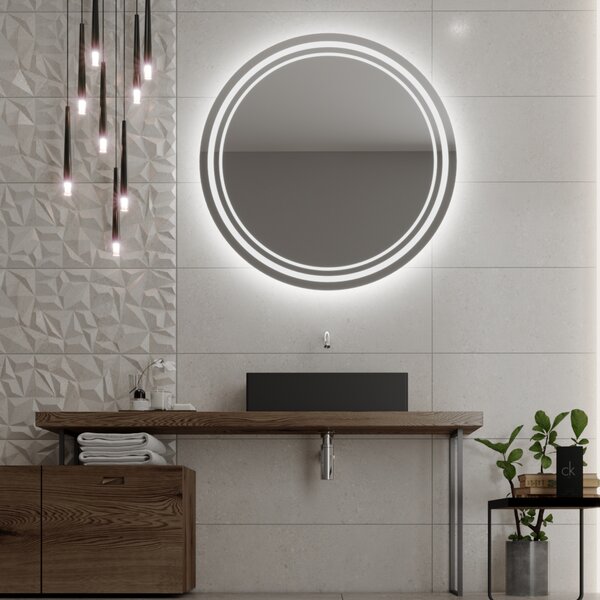 Okrągłe LED lustro do łazienki z oświetleniem C5