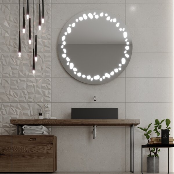 Okrągłe LED lustro do łazienki z oświetleniem C7 premium