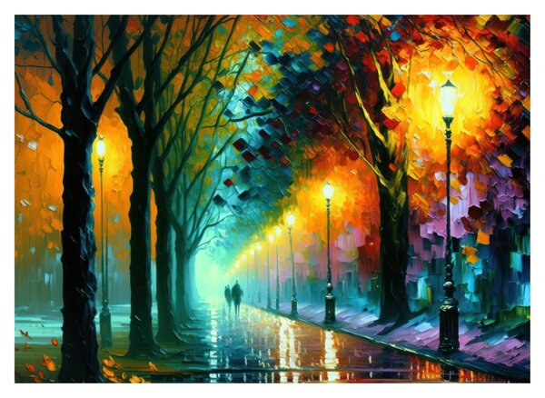 Obraz - Nocny spacer (70x50 cm)