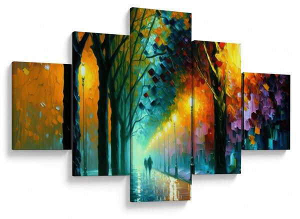 Obraz - Nocny spacer (125x70 cm)