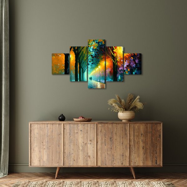 Obraz - Nocny spacer (125x70 cm)