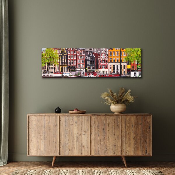Obraz - Amsterdam, domy tańca (170x50 cm)