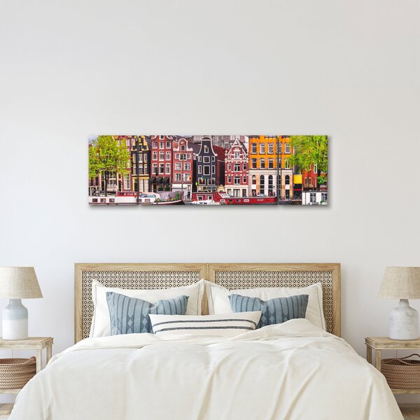 Obraz - Amsterdam, domy tańca (170x50 cm)
