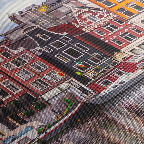 Obraz - Amsterdam, domy tańca (125x70 cm)