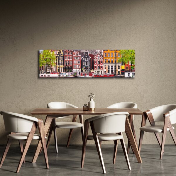 Obraz - Amsterdam, domy tańca (170x50 cm)