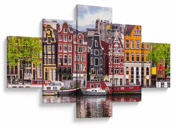 Obraz - Amsterdam, domy tańca (125x70 cm)