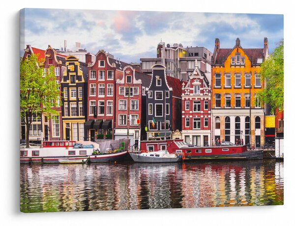 Obraz - Amsterdam, domy tańca (70x50 cm)