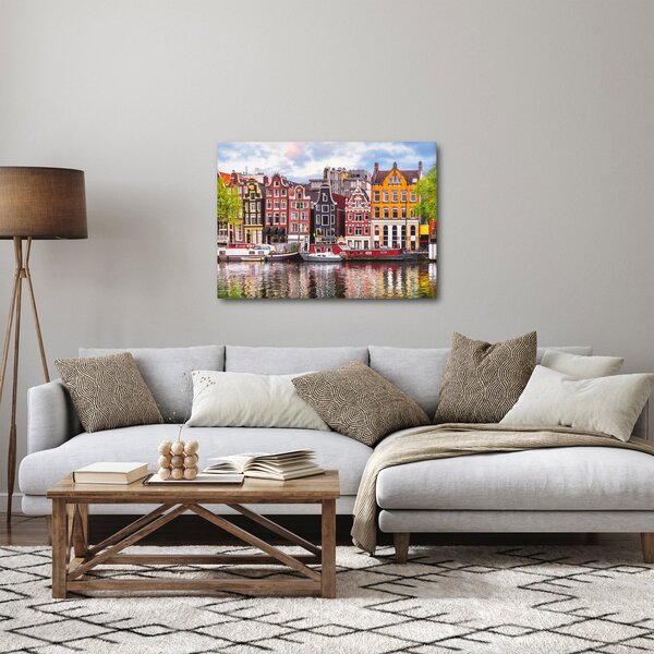 Obraz - Amsterdam, domy tańca (70x50 cm)