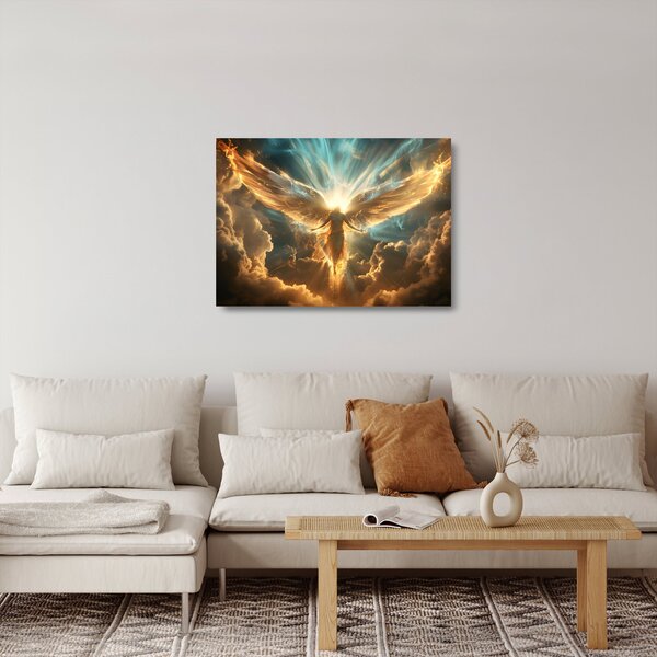 Obraz na szkle - Mitologia anielska (70x50 cm)