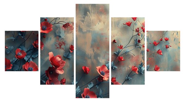 Obraz - Wilcze maki (125x70 cm)