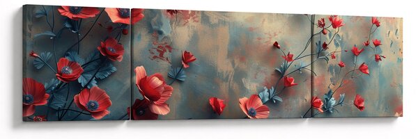 Obraz - Wilcze maki (170x50 cm)