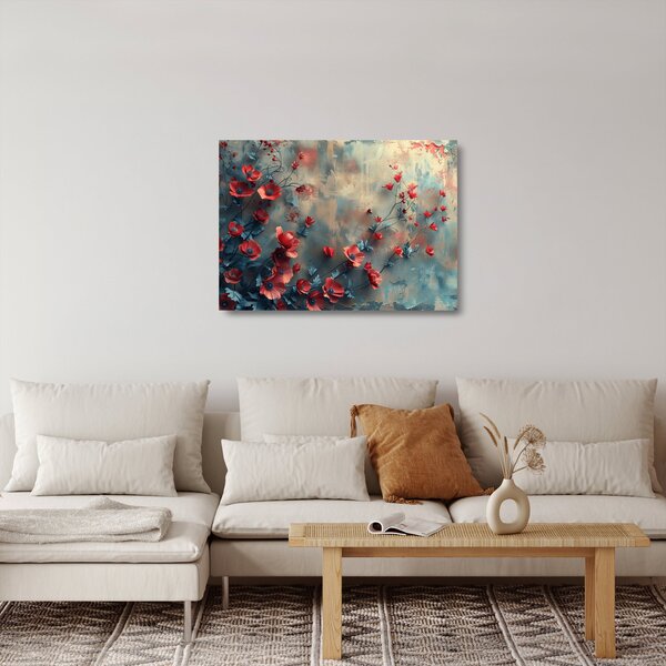 Obraz na szkle - Wilcze maki (70x50 cm)