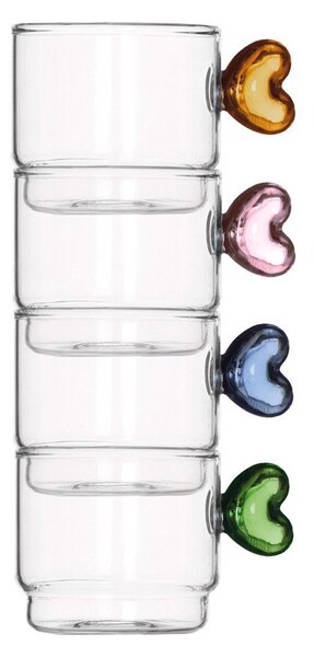 Szklane kubki zestaw 4 szt. 90 ml – Brandani