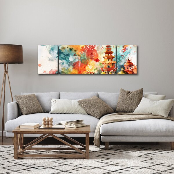 Obraz - Ilustracja akwarelowa (170x50 cm)