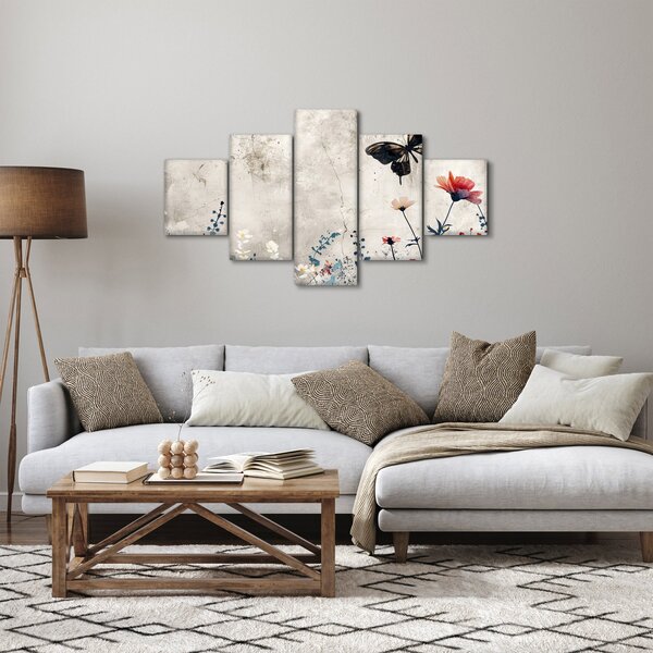 Obraz - Łąka w betonie (125x70 cm)