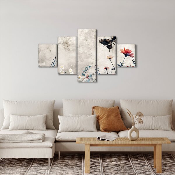 Obraz - Łąka w betonie (125x70 cm)