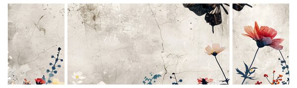 Obraz - Łąka w betonie (170x50 cm)