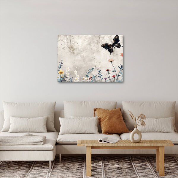 Obraz - Łąka w betonie (70x50 cm)
