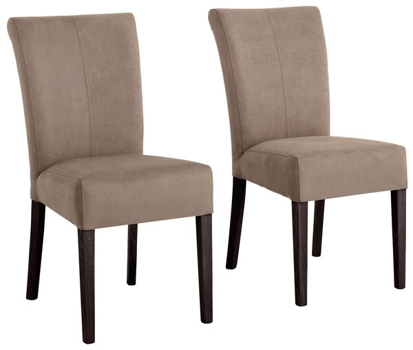 Eleganckie krzesła Queen w kolorze taupe - 2 sztuki