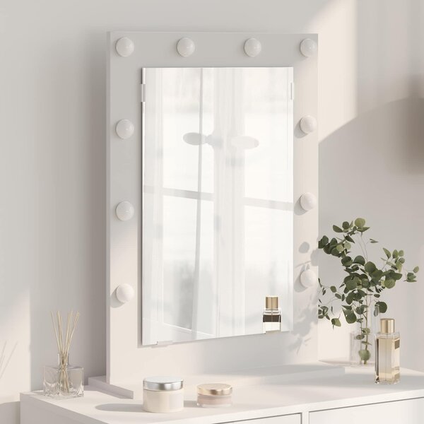 Lustro toaletowe Prostokątny Z lustrem Biały 70 x 50 x 18 cm