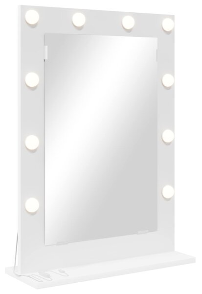 Lustro toaletowe Prostokątny Z lustrem Biały 70 x 50 x 18 cm