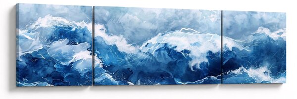 Obraz - Ilustracja przedstawiająca morze (170x50 cm)