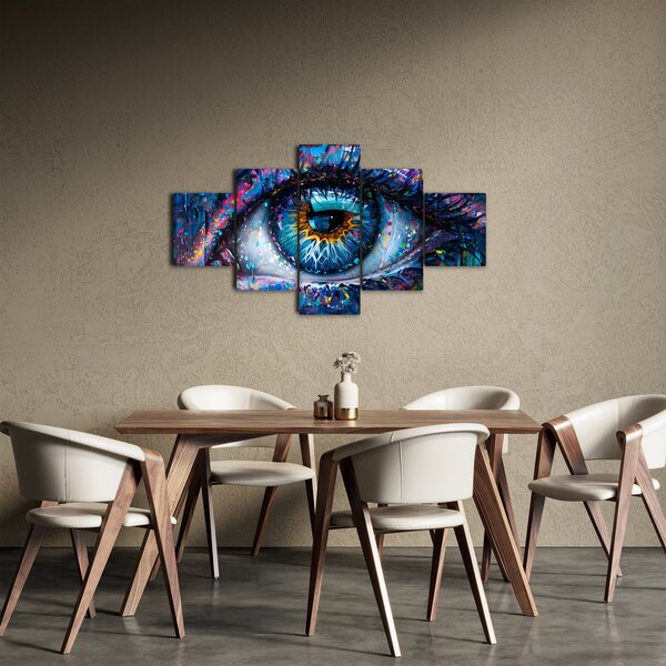 Obraz - Malowanie oczu (125x70 cm)