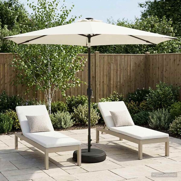 Parasol ogrodowy z oświetleniem LED i podstawą 300 x 300 cm