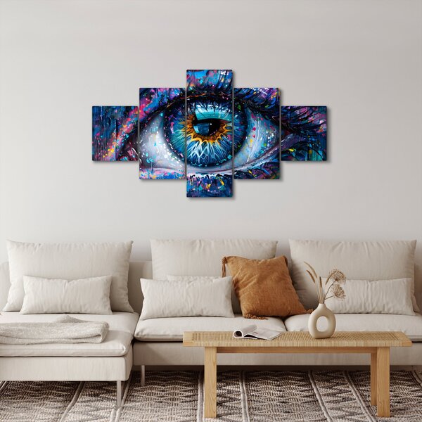 Obraz - Malowanie oczu (125x70 cm)