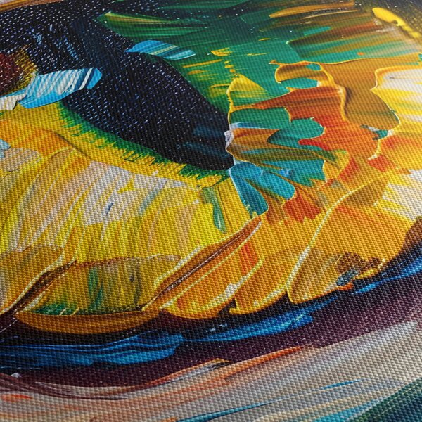 Obraz - Malowanie kocim okiem (170x50 cm)