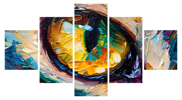 Obraz - Malowanie kocim okiem (125x70 cm)