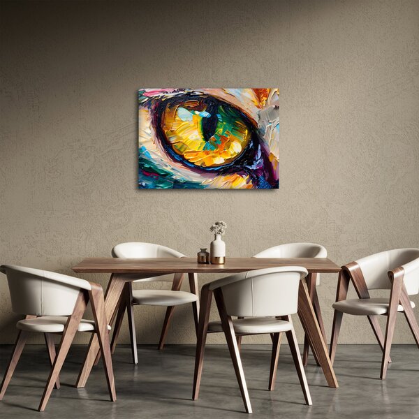Obraz - Malowanie kocim okiem (70x50 cm)